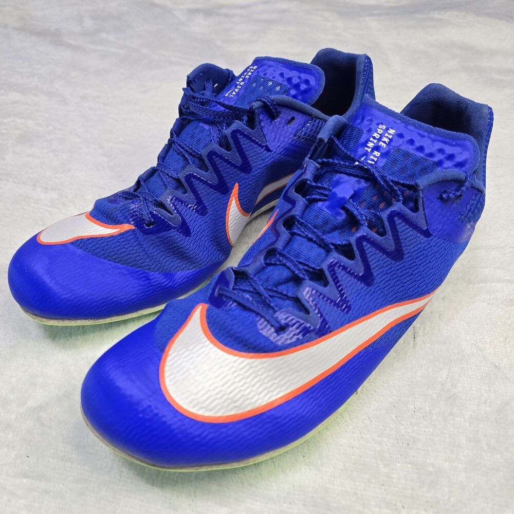 Nike Zoom Rival Sprint Shoes Mens Size 10.5 Track Spikes DC8753-401 Blue